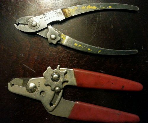 Pair of vintage Walsco adjustible wire strippers.