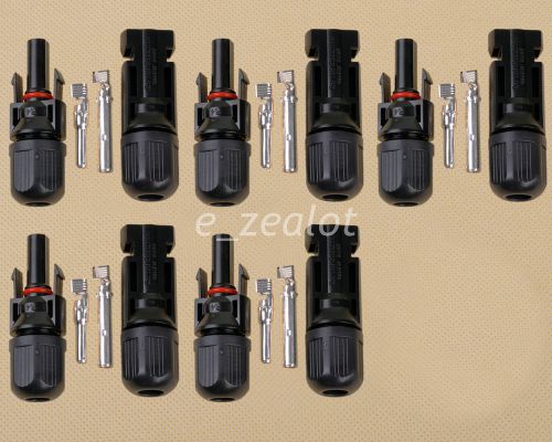 5pcs mc4 30a solar panel connector pairs male female set pv cable wire for sale