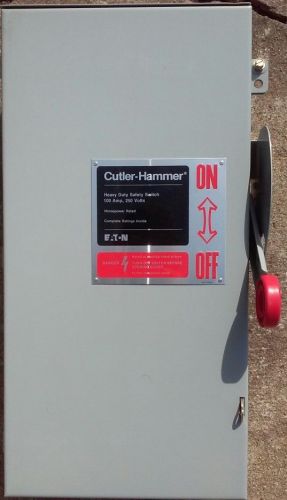 Heavy duty safety switch cutler-hammer dh223nrk 100 amp for sale