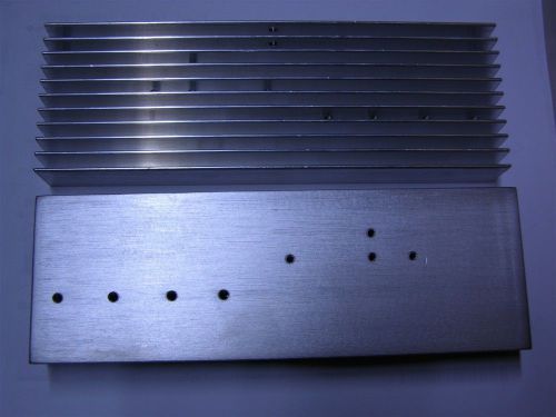 2 Aluminum Heat Sinks 11 Fins 6 5/8 X 2 1/4