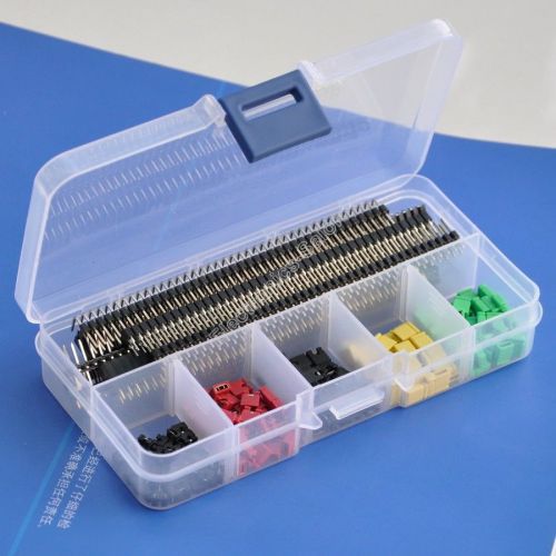 Pin headers / socket connectors / jumper caps assortment kit. sku114001 for sale