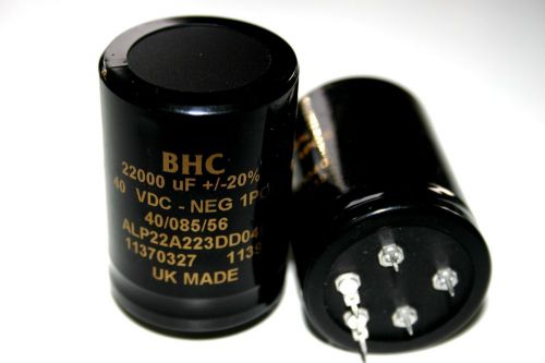4 x 22000uf 40v bhc (uk)  electrolytic capacitor alp22a for sale