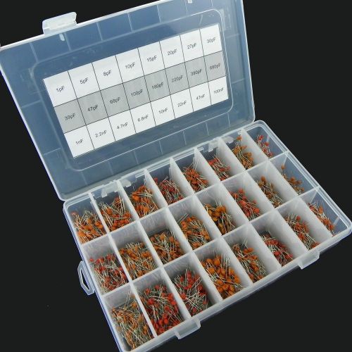 24value 2400pcs Ceramic Capacitors Disc 50V Assortment Box Kit (#041)
