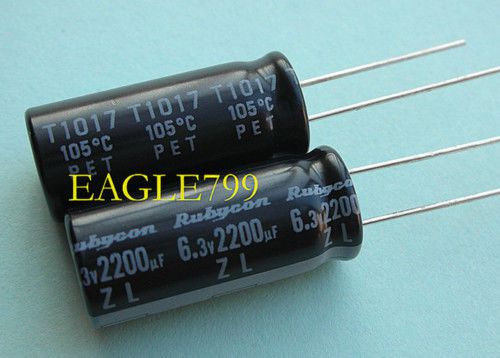 400,6.3v 2200uf zl rubycon electrolytic capacitor 10*23 for sale