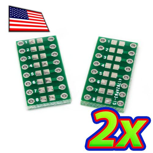 [2x] Double Sided 0402 0603 0805 1206 SMD to DIP Adapter Breakout PCB Converter