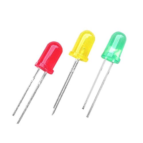 2015 150 x 3mm Red Green Yellow 2 Pin LED Light Emitting Diodes