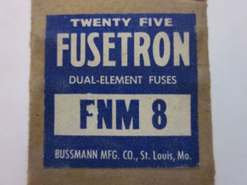 Fusetron Dual-Element Fuses FNM 8 Lot of 25