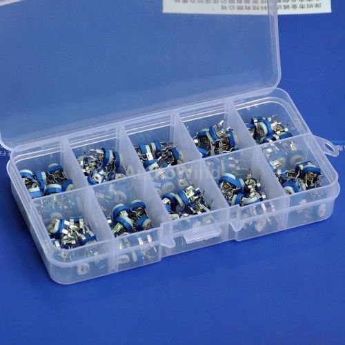 100 to 1M ohm Single-Turn Trimming Potentiometers Kit. SKU123001