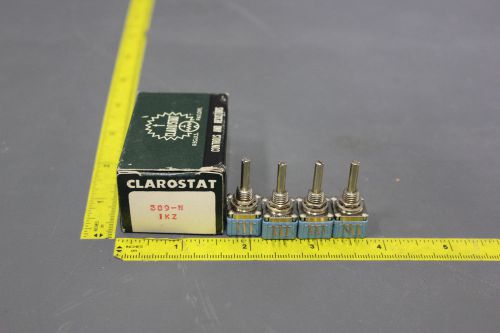 4 NEW CLAROSTAT POTENTIOMETER 1K Z TAPER 389N-1000-Z (C1-1-63A)