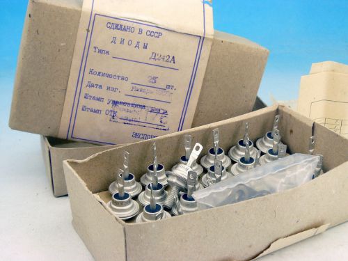 10x d242a  soviet silicon si diode  100v 10a m6 nos military &lt;&gt; grade ?242? for sale