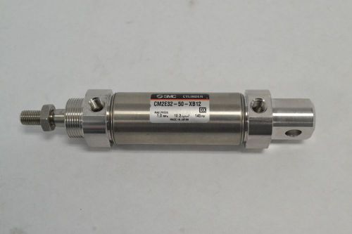 New smc cm2e32-50-xb12 double acting 50mm 32mm 145psi pneumatic cylinder b258372 for sale