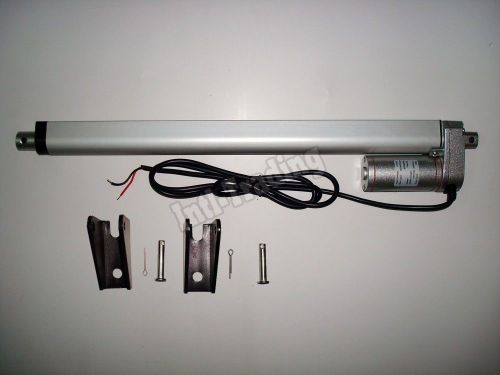 Heavy duty 14&#034; linear actuator w/ brackets stroke dc 12v 220 pound max lift ip65 for sale