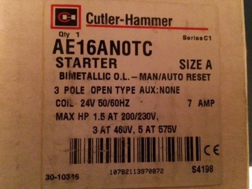 Cutler hammer motor starter for sale
