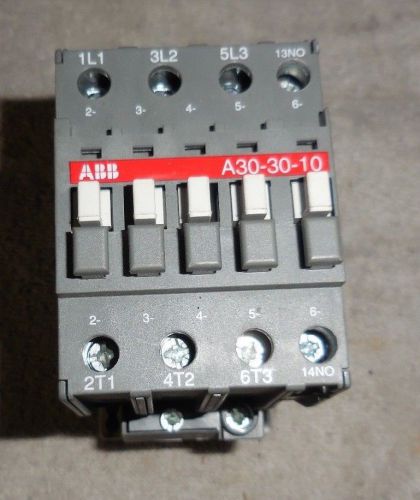 ABB A30-30-10 CONTACTOR 110-120 V COIL GENERAL USE 50 AMP