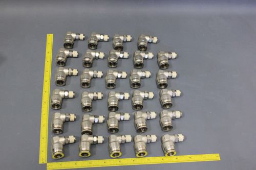 29 new numatics brass/nickel elbow tube fittings 1/2&#034; x 3/8&#034; (s2-1-5h) for sale