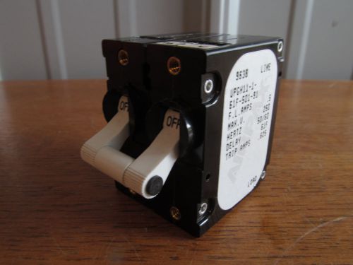 Airpax 1/2 amp circuit breaker 250 vac delay 61f #upgh11-1-61f-501-91 (am-4) for sale
