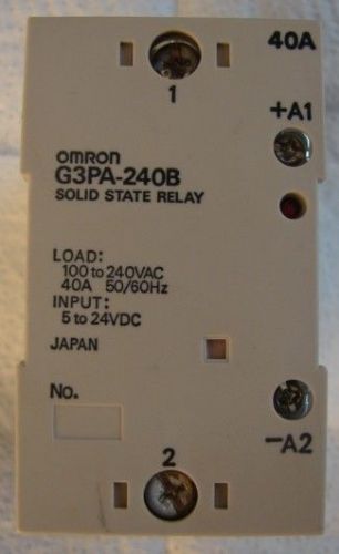 Omron G3PA-240B Solid State Relay 40A 100-240VAC Input 5-24VAC