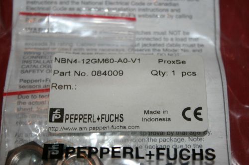 New pepperl+fuchs proximity prox sensor nbn4-12gm60-a0-v1 brand new for sale