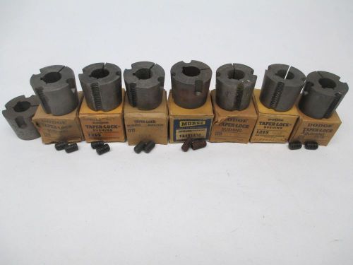 Lot 8 new dodge assorted 1215 taper lock morse bushing 13/16in id d302761 for sale