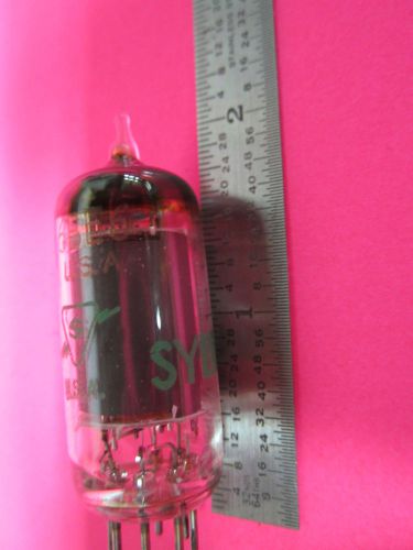 VACUUM TUBE RADIO VALVE SYLVANIA 6BZ6 removed from working unit Sold as is