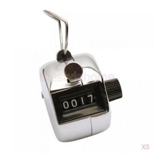 5x Quality Handy Sport Match Tally Counter Numbers Clicker 4 Digits