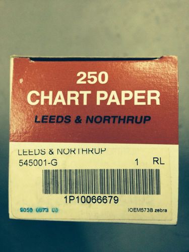 Leeds &amp; northrup 250 chart paper 545001-g for sale