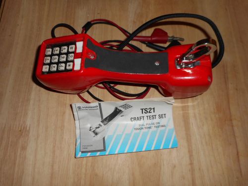 TS21 Craft test set. Dial pulse or touchtone. Harris 710125-029