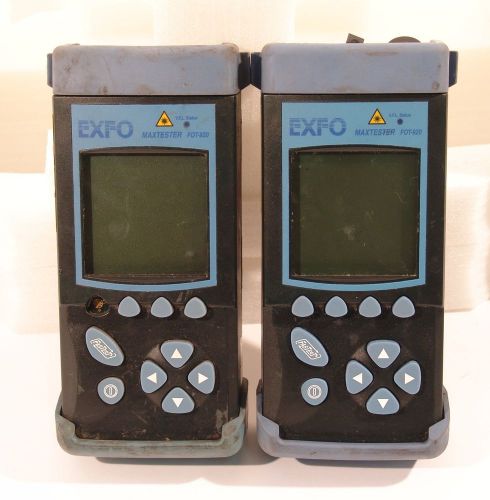 PAIR OF EXFO FOT-920 Maxtester Loss Testers FOT-922X-BR23BL-EI, AS-IS
