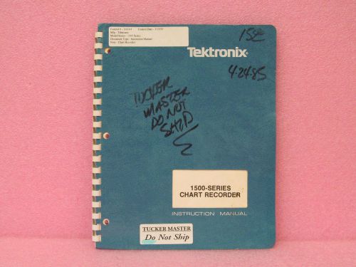 Tektronix 1500 Series Chart Recorder Instruction Manual w/schematics (Rev. 7/83)
