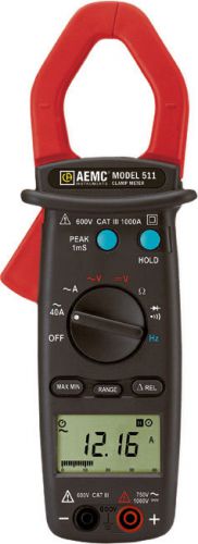 AEMC 511 Standard Size Clamp-on Meter (AC, 1000AAC, 750VAC/1000VDC, Ohms)
