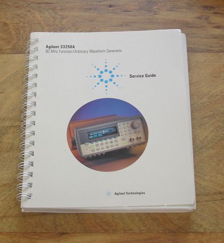 Original HP Agilent 33250A Waveform Generator Service Guide, Lightly Used