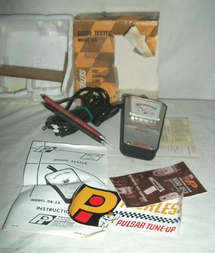Old Peerless Diode Tester Model 810 Plus Papers + Ads of  Instruments + Sticker