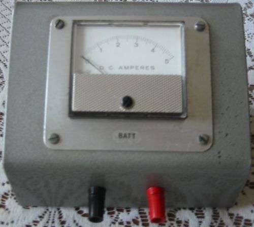 D.C. Amperes Panel Meter Installed as Test Equipment