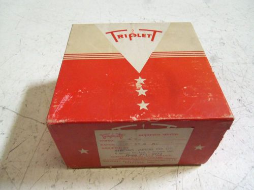 TRIPLET MODEL 430 0-50 AMPERES PANEL METER *NEW IN BOX*