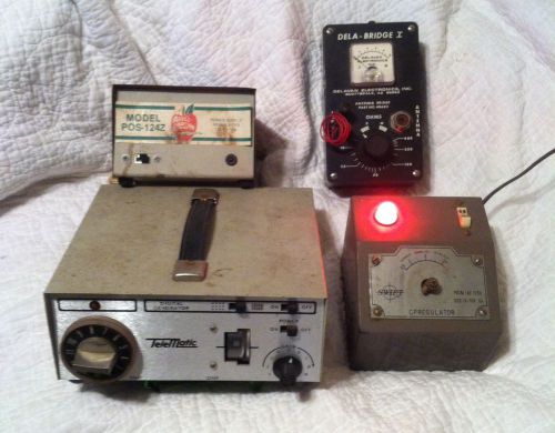 Vintage Electronics Test Equipment Lot of 4 / DELAVAN Meter / TeleMatic / SWIFT
