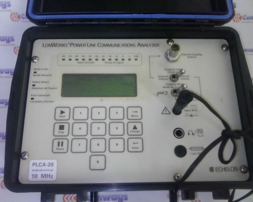 PLCA-20 Echelon 57010-02 C-Band LonWorks Power Line Communicatons Analyzer