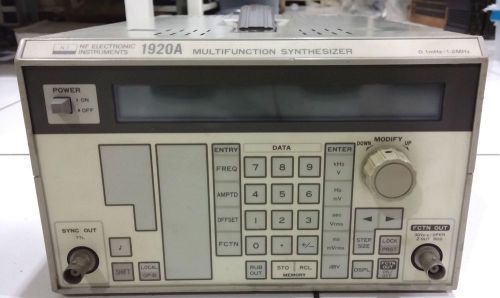 Multifunction synthesizer, 0.1mHz-1.2MHz, 1920A, NF Electronic Instruments