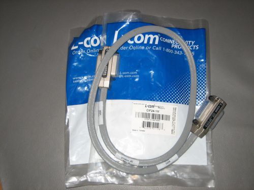 Lot of 2 l-com cif24-1m comp w/ hp 10833a gpib hpib cable  ieee-488 1 meter for sale