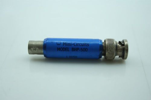 Mini-Circuits BHP-500 High Pass Filter HPF 0.5W BNC TESTED  by the spec