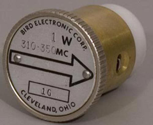 Bird 1G 1W 310-350 MHz Wattmeter Slug/Element 43+ 1 W Watt Meter