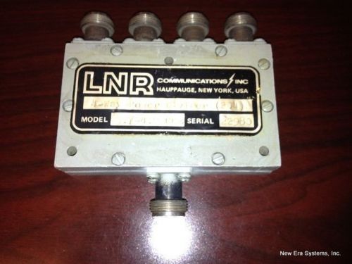 LNR Communications 4-WAY Power Divider PD4 3.7-4.2GHz N-FEMALE Connectors USED