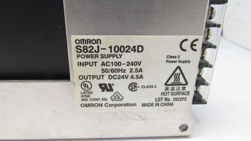OMRON S82J-10024D POWER SUPPLY