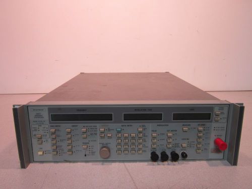 Wiltron swept frequency synthesizer 6737b-20, opt: 01, 50-400hz, 220va, power on for sale