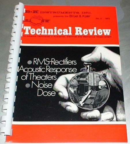 Bruel &amp; Kjaer Technical Review No.2 1972 - B &amp; K Instruments Inc.