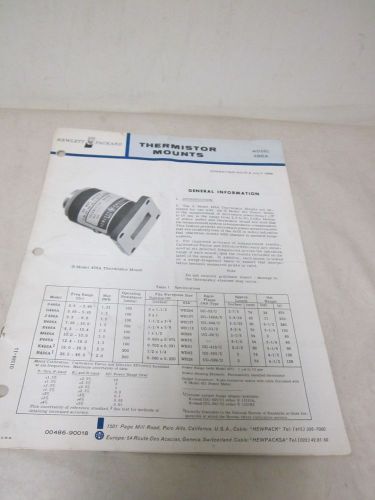 Hewlett packard model 486a thermistor mounts for sale