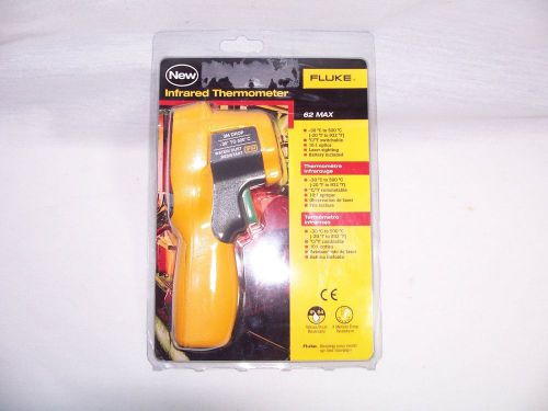 NEW Fluke 62 MAX Infrared Thermometer Laser Sighting -30 C to 500 C