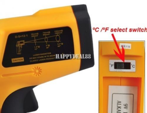 Digital Thermometer Gun -50 ?C~900 ?C Infrared Non-Contact IR Laser GM900vantech