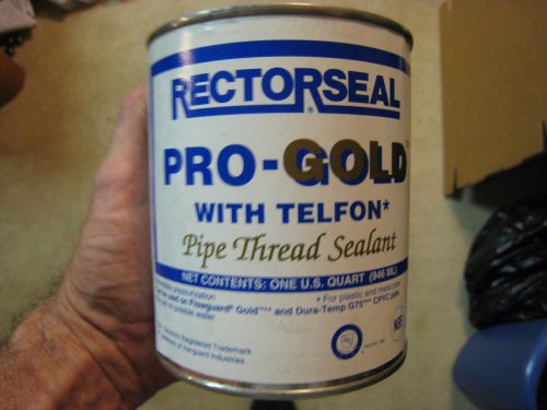X12 RectorSeal Pro-Gold with Teflon Pipe Thread Sealant 1 quart ea