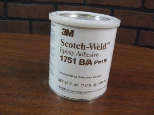 New qt of scotch weld 1751 epoxy adhesive 2 part mix  (part b) for sale