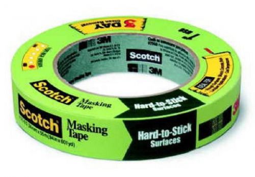 3M Scotch .94&#034; x 60 YD, Green Masking Tape For Hard To Stick Surfaces 2060-24A